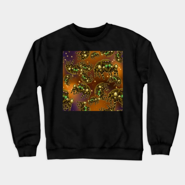 Copper Halloween Space Spider (Bold Jumper) All Over Print Crewneck Sweatshirt by RJKpoyp